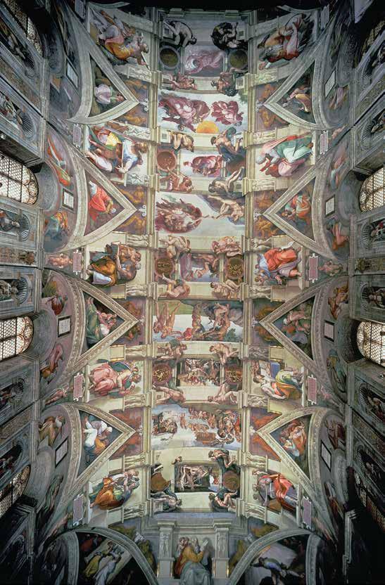 The Sistine Chapel is a huge space