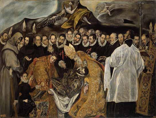 The Burial of the Count of Orgaz includes many characteristics that distinguish El Greco s work.