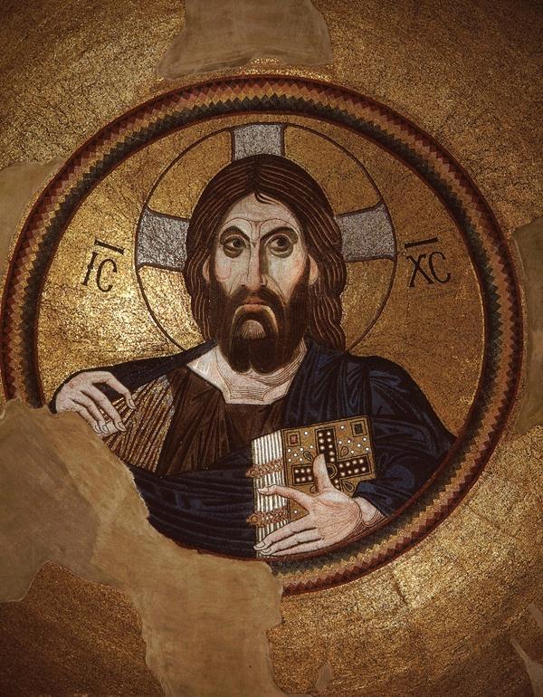 Christ as Pantokrator, 1100 Mosaic of Christ in his role as Last Judge of