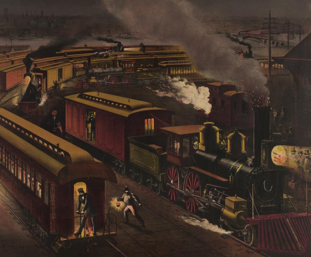 This picture shows a train depot at night. What kinds of activities can you see happening here? LESSON 1 What Did You Learn?