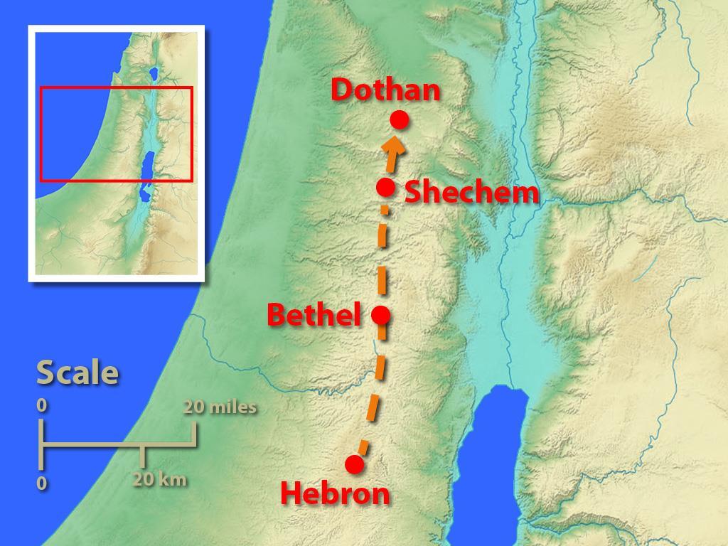 11. Joseph travelled all the way to Shechem because he thought his brothers were there.