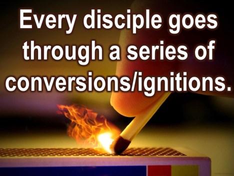 they want not as opposed to what God asked. Wesley was now on fire with a passion for Christ. Every disciple goes through a series of conversions and ignitions.