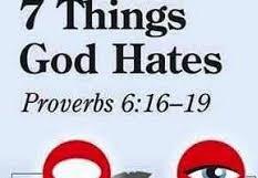 For all of these reasons therefore, God does not look favourably upon those who sow strife and discord amongst believers In the book of Proverbs we read, These six things the LORD hates, Yes, seven