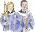 ALTAR SERVER S VOCABULARY WORDS Below are some words that servers will hear and should know. Try to use these words with other servers, with the priest and with other members of your family. 1.