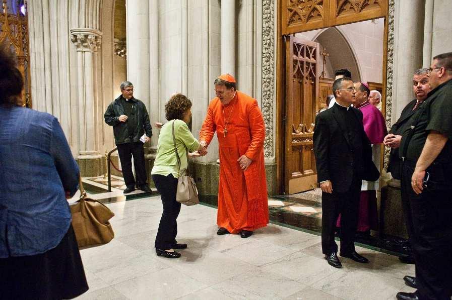 2 Inside the Newark cathedral. Cardinal Joseph W.
