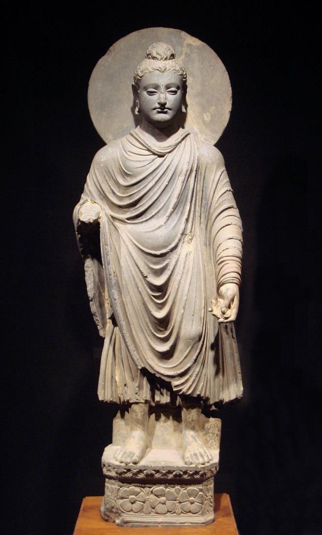 2. Buddha in the Kushan Empire 200s C.E. The Kushan Empire was an empire founded by central Asian nomadic peoples that covered modern day Afghanistan, Pakistan, and parts of northwest India.