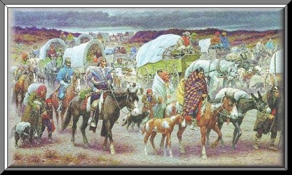 Jackson Wins The last tribe to leave was the Cherokee Trail of Tears, 1838 the forced march of Cherokees that led to thousands of deaths by