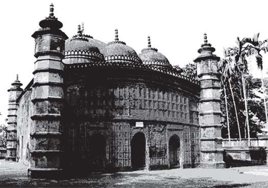 152 Fig. 6.10 Atiya mosque, Mymensingh district, Bangladesh, built with brick, 1609 Fig. 6.11 The Shah Hamadan mosque in Srinagar, on the banks of the Jhelum, is often regarded as the jewel in the crown of all the existing mosques of Kashmir.