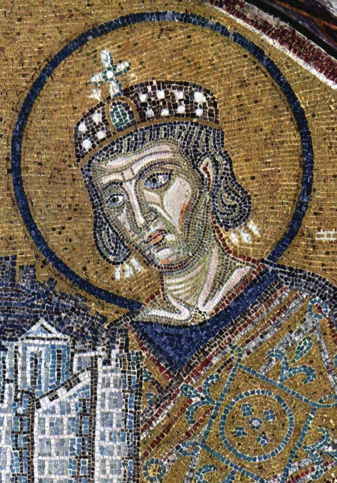 This mosaic shows Constantine