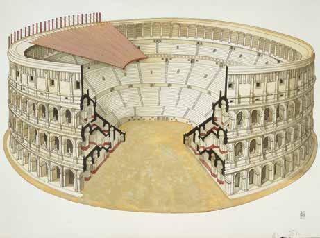 The Colosseum could seat tens of thousands of spectators. Linus held his breath until he heard the sound again. This time it was louder much louder. He was sure it was a very large animal.