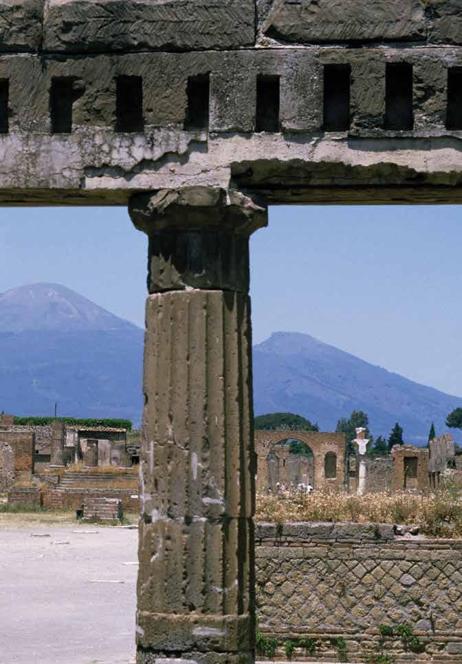 The ruins of many Roman buildings still stand today.