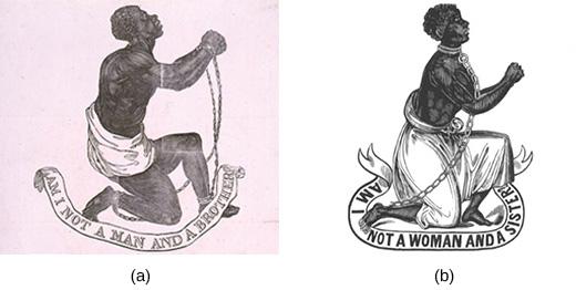 382 Chapter 13 Antebellum Idealism and Reform Impulses, 1820 1860 Figure 13.16 These woodcuts of a chained and pleading slave, Am I Not a Man and a Brother? (a) and Am I Not a Woman and a Sister?