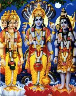 Making sense of the gods of devotional Hinduism Three gods have been par5cularly important in the devo5onal life of hinduism: Brahma, Vishnu and Shiva Brahma represents the crea5ve force that made