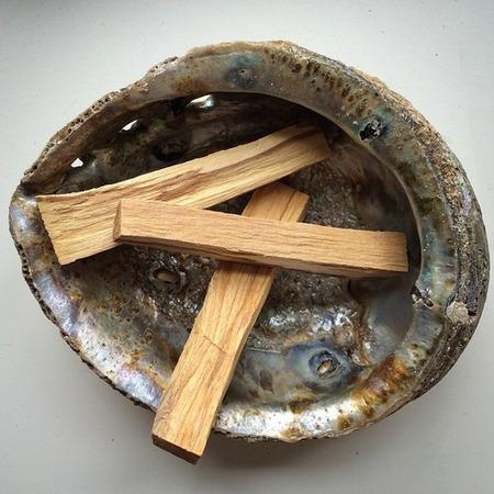 Woo woo supply list- Palo santo- Is a type of wood that means holy wood because of its powerful healing benefits. This is used to cleanse your space, personal energy, and energy of crystals.