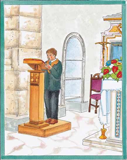 7 7 Readings And Psalm Before the Gospel is read, the sign of the cross that the priest and the faithful make on