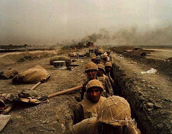 Iran-Iraq War In 1980, Iraq invaded Iran. Saddam Hussein wanted to take advantage of Iran s chaos.