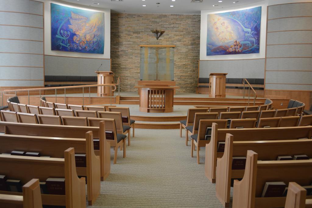 The Sanctuary The elevated area at the front of the sanctuary is referred to as the bimah.