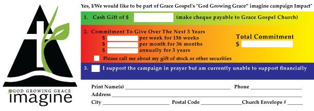 Every gift counts! How do I give? 1. Cash Gift 2. Commitment over three years (weekly, monthly, annually) 3.