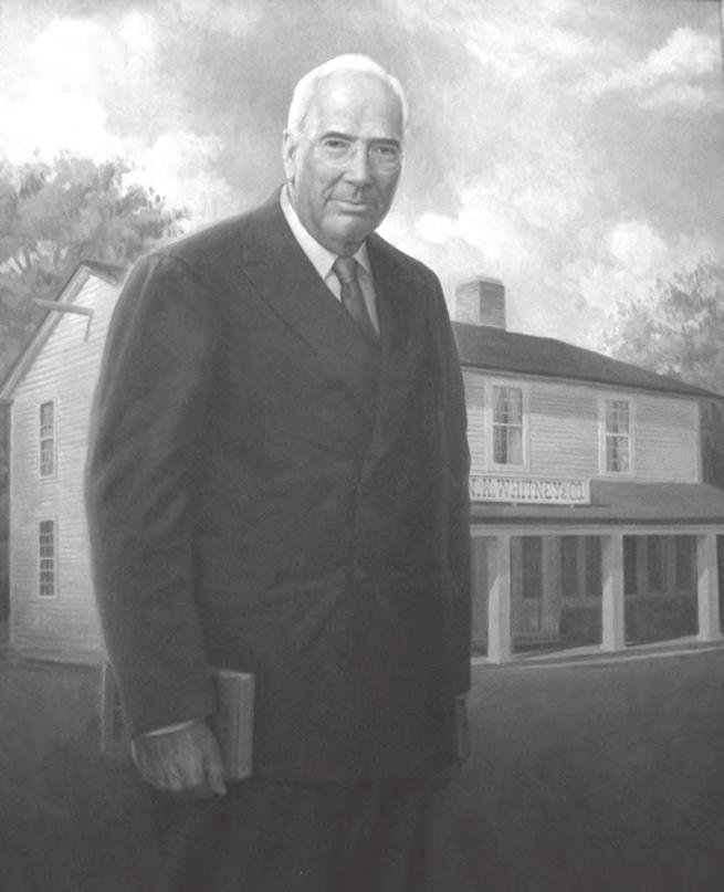 150 Mormon Historical Studies Wilford C. Wood, oil on canvas, portrait by Ken Corbett, 2009. The painting was commissioned by the Mormon Historic Sites Foundation in honor of Wilford C.