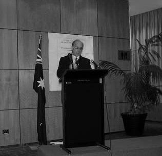 Prime Minister John Howard then entered the room and in the view of television cameras acknowledged the valuable contribution of Greek Australians.
