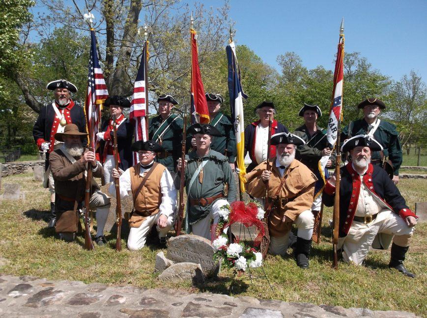 On May 4, 2014 in Brentwood, TN at 2 pm at the Harpeth Valley Farm, the Andrew Crockett Chapter of the Tennessee Society Sons of the American Revolution hosted a Grave Marking for