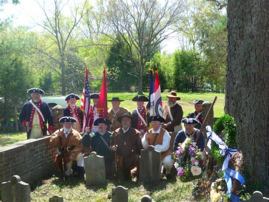 Page 11 of 13 On April 19th, 2014 "Patriots Day" at 2 pm, the Col. Anthony Bledsoe Chapter of The Tennessee Sons of the American Revolution had a Grave Marking for Revolutionary War Patriot Maj.