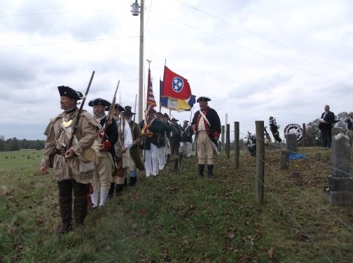 Page 4 of 13 On the 18th of October 2014 in Red Boiling Springs, TN was a Grave Marking for Revolutionary War Patriot Henry Wakefield of the NC Militia. The invitation for the Marking was by the Col.