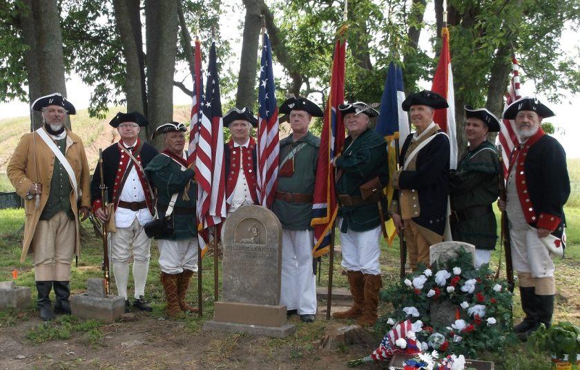 The TNSSAR Color Guard presented the Colors and fired a Musket Salute to this Patriot under the command of TNSSAR State Commander David Miles Vaughn.