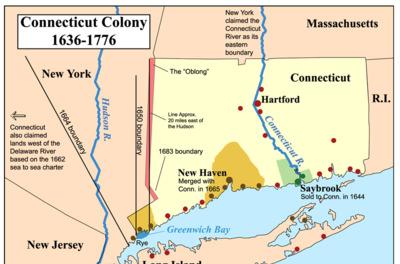 Connecticut Connecticut s origins were more mundane. It grew out of western extensions of the Massachusetts Bay Colony along the Connecticut River.