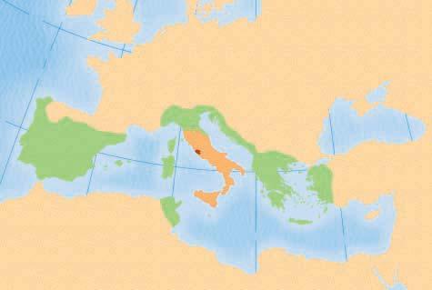 OCEAN GAUL 509 B.C. 241 B.C. 146 B.C. Major city N SPAIN A F 0 250 500 miles 0 250 500 kilometers Carthage R I Rome C Adriatic Sea ITALY SICILY M e d i t e r r a A GREECE n e a n EGYPT Black Sea S e
