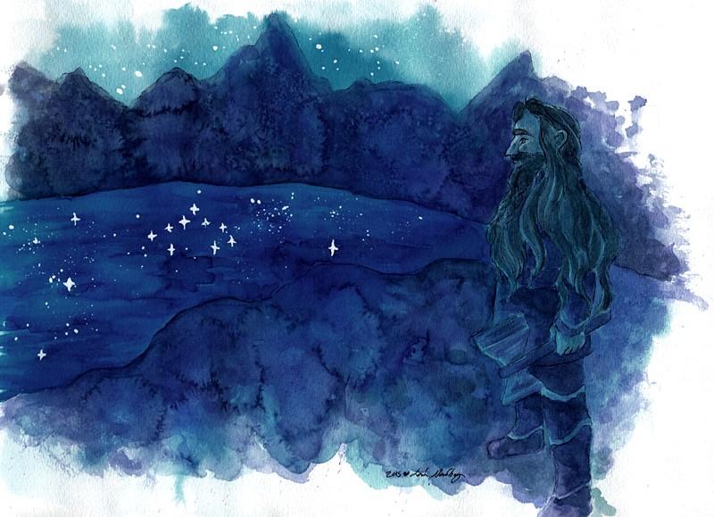 The lake he named Kheled-zâram, the Mirrormere and it remained a revered place among dwarves of all houses ever afterwards.