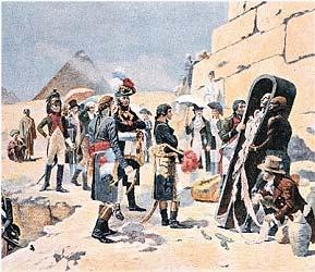 Egypt, which was semiindependent under loose control of the Ottomans, was invaded by Napoleon in 1798 (Napoleon went back to France to become emperor and not long after his generals withdrew in 1801).