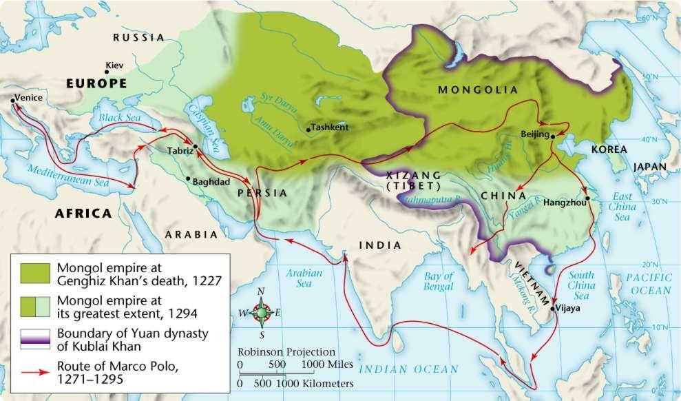 The Mongol Empire It took 150 years for the