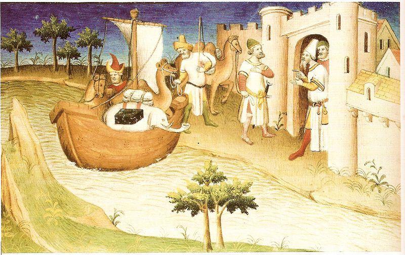Marco Polo Travelling Marco Polo travelling, Miniature from the Book "The Travels of Marco Polo" ("Il milione"),