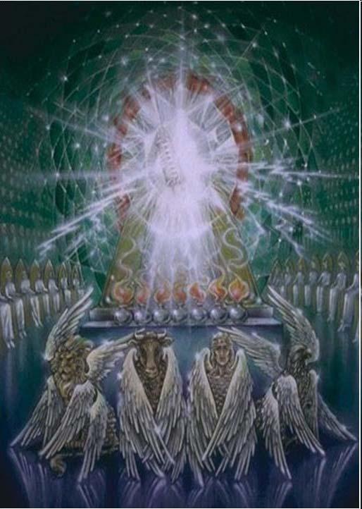 Transferred to Heaven (2) God the Father is seen sitting on the throne (5:7) Sitting is a present tense participle Suggests continued sitting Daniel saw this same sight with the Ancient of Days