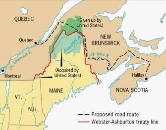Maine Boundary Settlement, 1842 Directions: Read Understanding Manifest