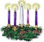 Jennifer West to Good Shepherd. Sunday, December 10th, Advent 2 Light one candle for peace, one bright candle for peace. He brings peace to every heart.