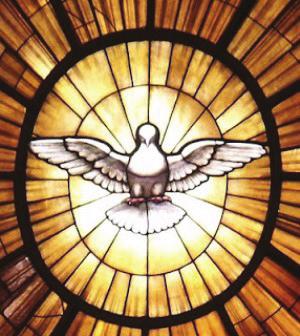 7 A3 Beliefs and Sources of Authority and Worship Look at the image. It shows a symbol of the Holy Spirit in the form of a dove.
