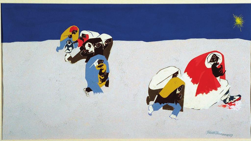 260 270 280 Harriet and the Promised Land No. 15: Canada Bound (1967), Jacob Lawrence. Gouache and tempera on paper, 16½ 28¼. The University of Michigan Museum of Art.