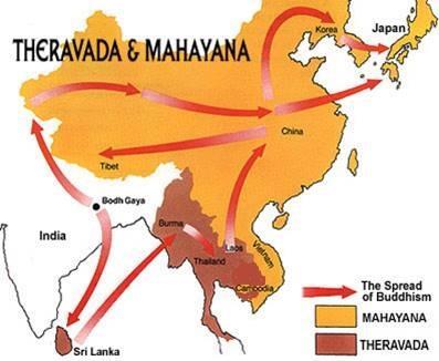 Diffusion of Buddhism Hearth is N. India/Nepal spread by missionaries (Asoka) enters China/E.