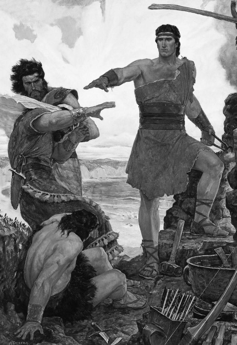 Arnold Friberg, Nephi Rebuking His Rebellious Brothers, 1951 Intellectual Reserve, Inc.