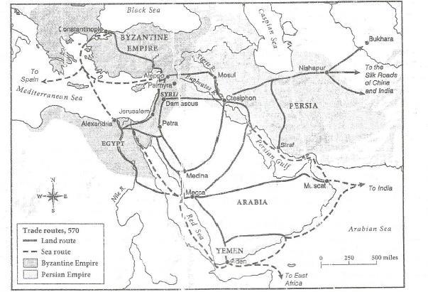 Unit VI: Byzantine Empire (SOL 8) Your Name: Date: DBQ 4: Spread of Islam Big Idea According to the holy texts of the Muslims, in 610 CE a local merchant named Mohammad retreated to a cave outside