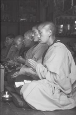 The monastic community began as a group of wanderers, but they soon evolved a settled pattern of life, at least during a portion of the year.