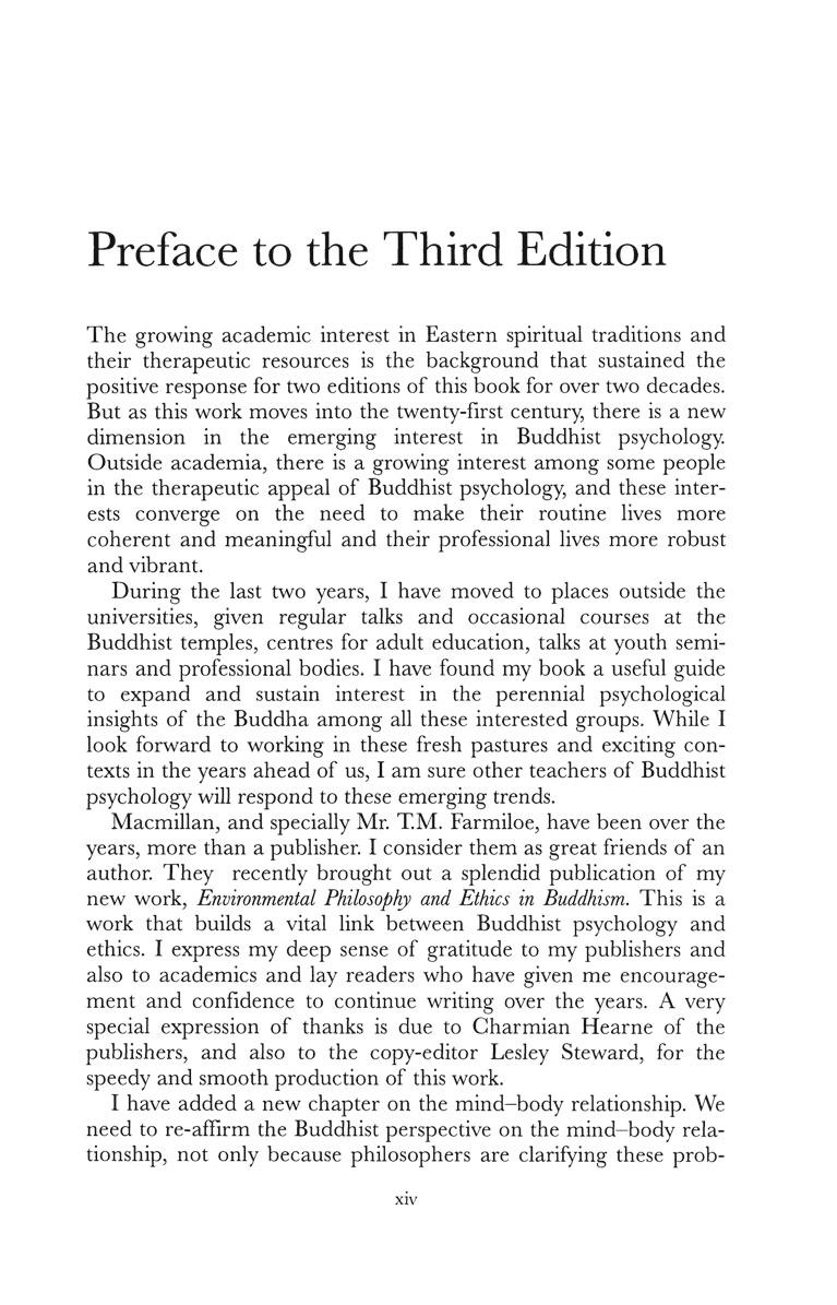 Preface to the Third Edition T he growing academic interest in Eastern spiritual traditions and their therapeutic resources is the background that sustained the positive response for two editions of