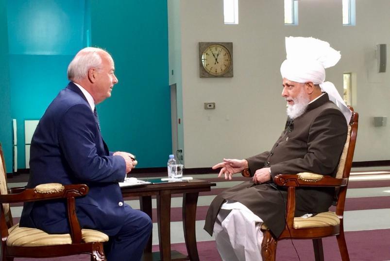 I then showed Huzoor a photo I had taken with my phone of the interview. Huzoor looked at it and said: You can include this photo in your diary, as people like to see some photos as well.