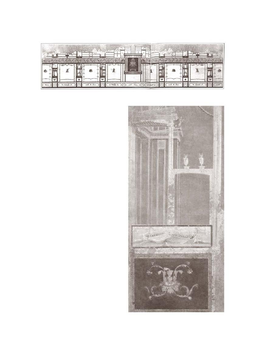 Fig. 78 Pompeii, Temple of Isis, decoration of the portico, after AD 62 (from Alla ricerca 1992, 31). Fig.