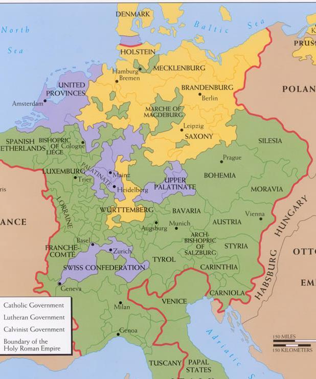 1618 Defenestration of Prague Imperial forces gather; Protestant alliance prepares for war Mercenaries;