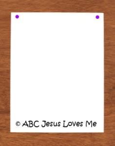 ABC Jesus Loves Me Easter Activity Workbook Page 7 Cross Countdown Day 1 Palm Sunday (Jesus Rides on a Donkey) Supplies: Palm Branch coloring sheet, glue, paint brush, green tissue paper (or green