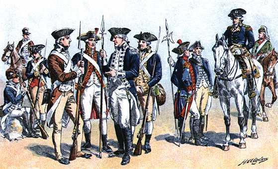 Document 4: French And American soldiers during the American Revolution. France sent an estimated 12,000 soldiers and 32,000 sailors to the American war effort.