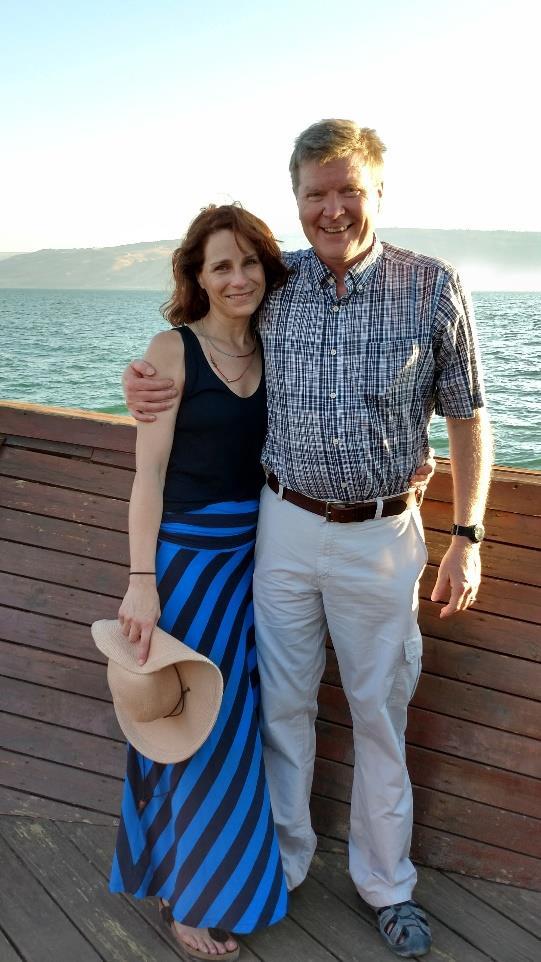 Dr. Jim and Laurel on the Sea of Galilee Day 7.